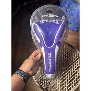 New NCAA TCU Horned Frogs 1 Driver  Golf Contour Head Cover Texas Christian B26